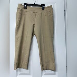 Valerie Stevens Tan Ankle Cropped Pants